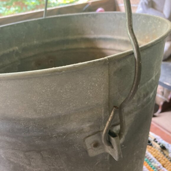 Galvanized Steel Bucket Rustic Farm - Picture 6 of 6